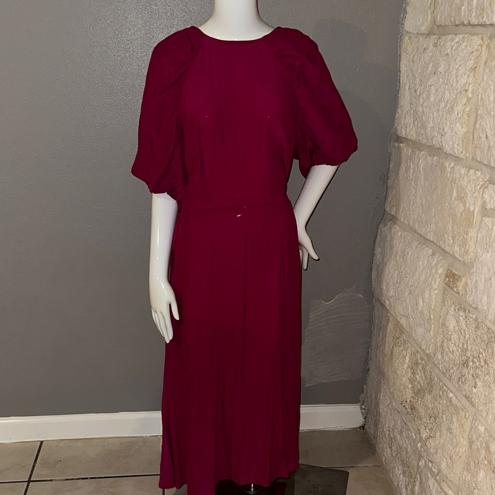 a new day Deep Red Long Sleeve Dress